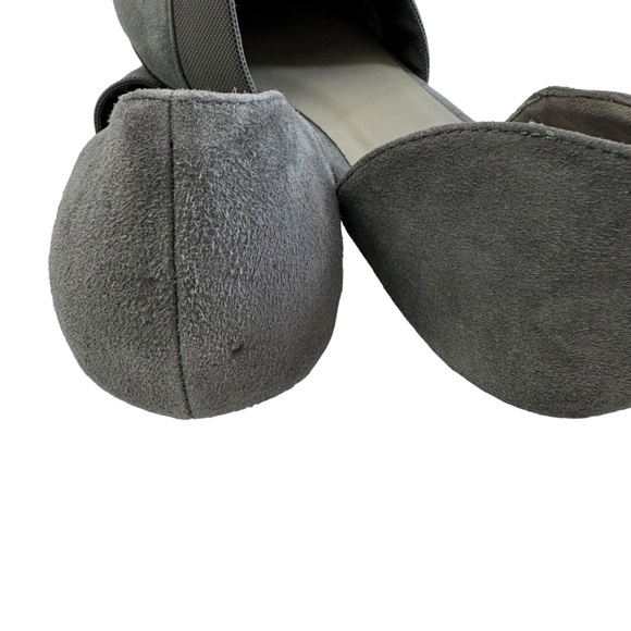 Eileen Fisher Flute D'osay Grey Suede Pointed Toe Flat Shoes Size 5.5 - Picture 16 of 16